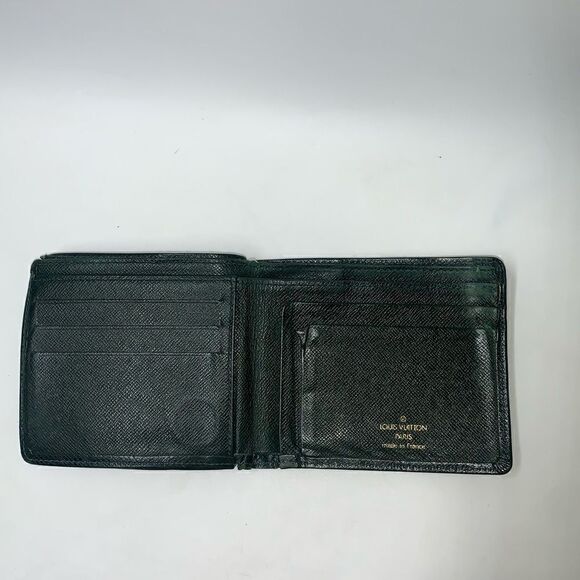 💥AUTHENTIC💥 Louis Vuitton Mens Leather Bifold Wallet Green - Picture 6 of 10